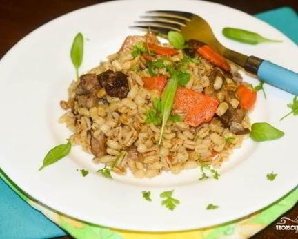 Перловка с мясом