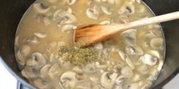 перловка с шампиньонами