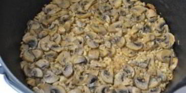 перловка с шампиньонами