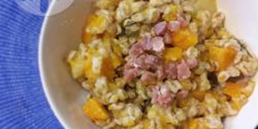 Рецепт перловки с тыквой и грудинкой