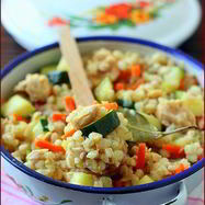 Рецепт Перловки, томленой с бараниной и овощами