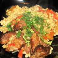 Рецепт Перловки в горшочке с курицей