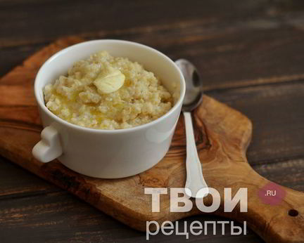 Пшеничная каша на молоке