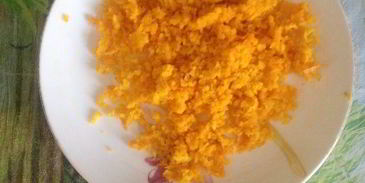 апельсиновая пшенная каша с карамельным бананом