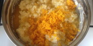 апельсиновая пшенная каша с карамельным бананом