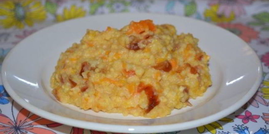 Рецепт молочной пшенной каши с тыквой