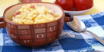 пшеная каша с квашеной капустой