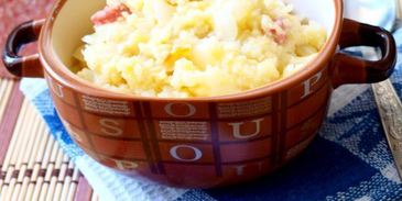 пшеная каша с квашеной капустой