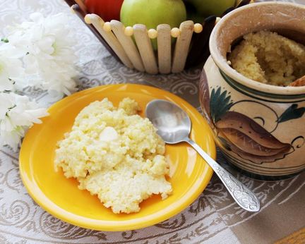 Пшенная каша на молоке в духовке в горшочке