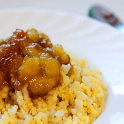 Пшенная каша с бананом