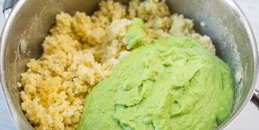 пшенная каша с горошком