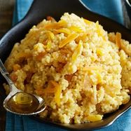 Рецепт Пшенной каши с изюмом, курагой и урбечем