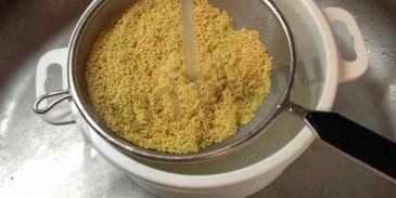 пшенная каша с тыквой, корицей и вишней