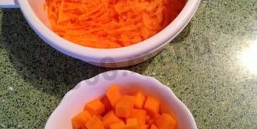 пшенная каша с тыквой, корицей и вишней