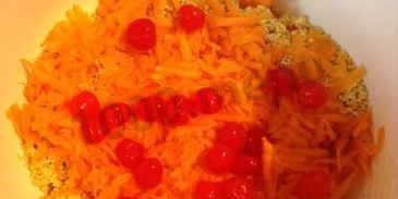 пшенная каша с тыквой, корицей и вишней