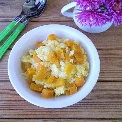 Пшенная каша с тыквой на молоке