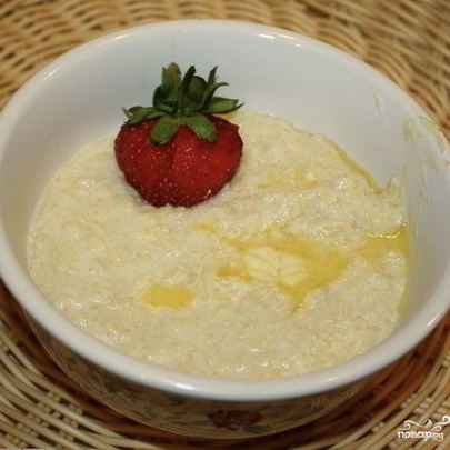 Пшенная каша в чугунке