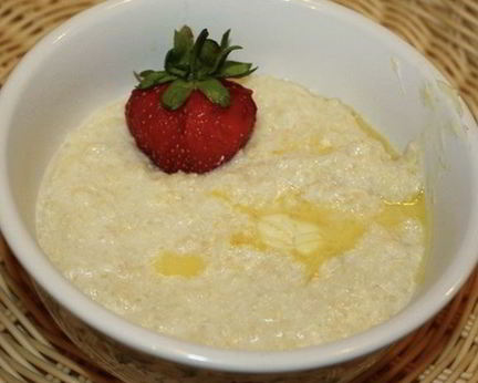 Пшенная каша в чугунке