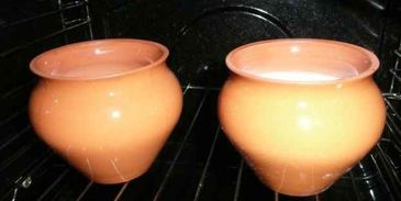 пшенная каша в горшочках