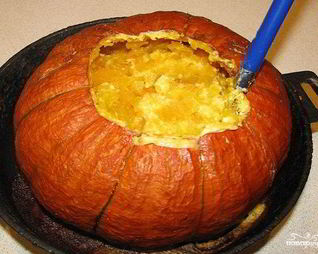 Пшенная каша в тыкве