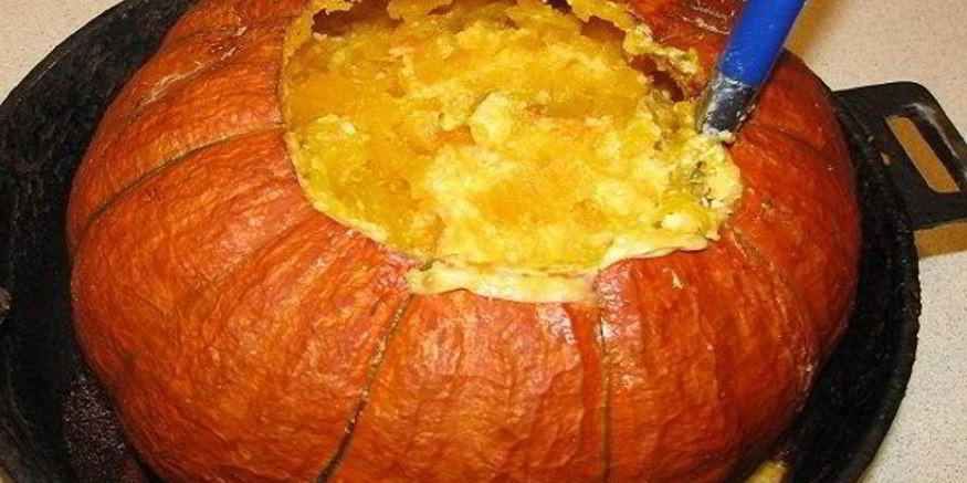 Рецепт пшенной каши в тыкве