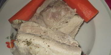 томленая пшенная каша со свининой