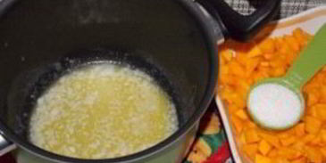 пшенно-рисовая каша на молоке