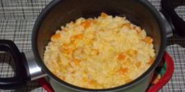 пшенно-рисовая каша на молоке