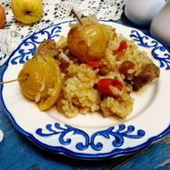 Рецепт Рисовой каши Ароматной с мясом и яблоками