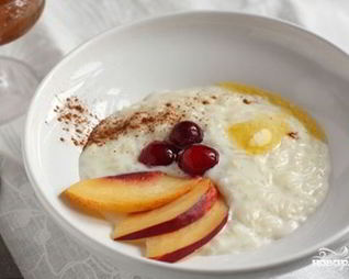 Рисовая каша на молоке