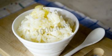 рисовая каша на воде с топленым маслом