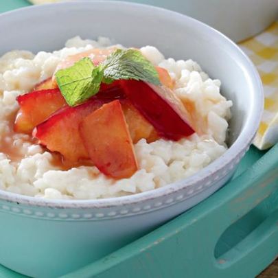 Рисовая каша с фруктами