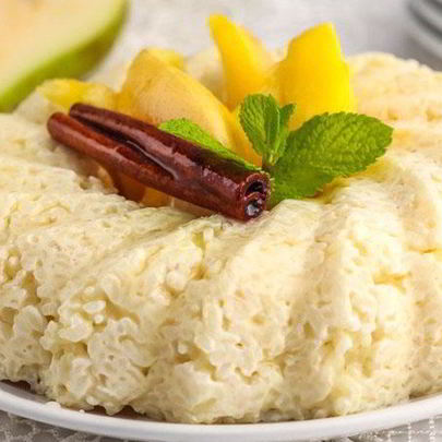 Рисовая каша с грушами