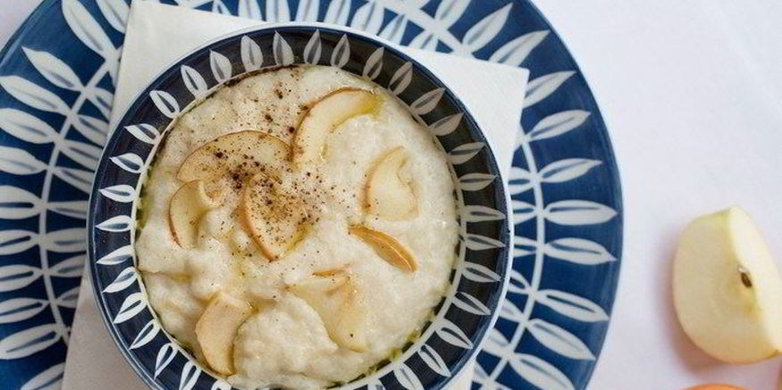 Рецепт рисовой каши с корицей и яблоками