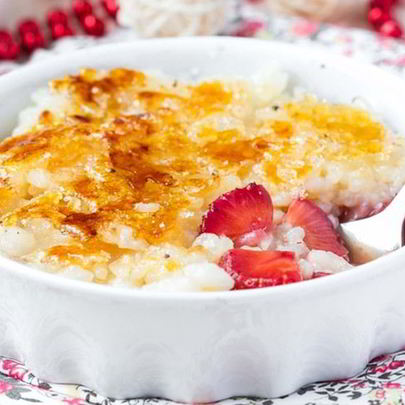 Рисовая каша с крем-брюле