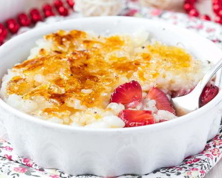 Рисовая каша с крем-брюле