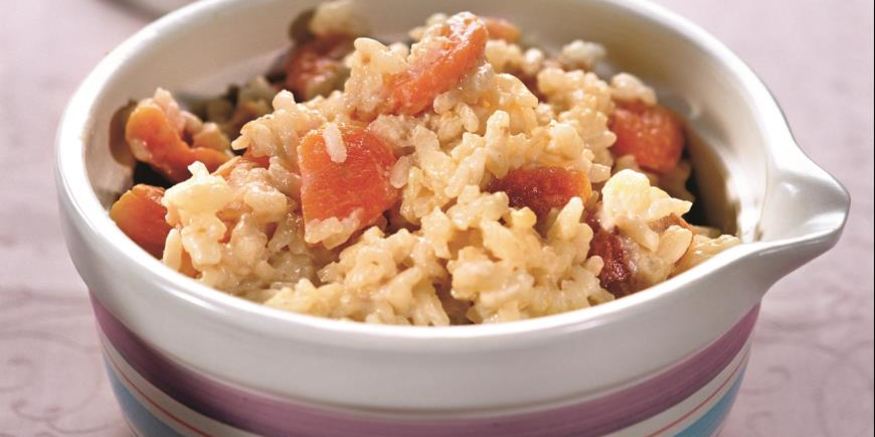 Рецепт рисовой каши с курагой и апельсиновым соком