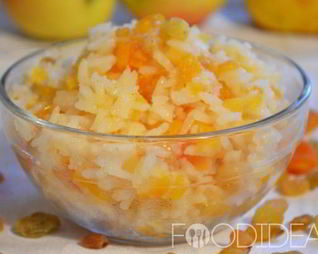 Рисовая каша с курагой