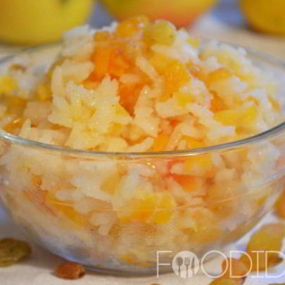 Рисовая каша с курагой