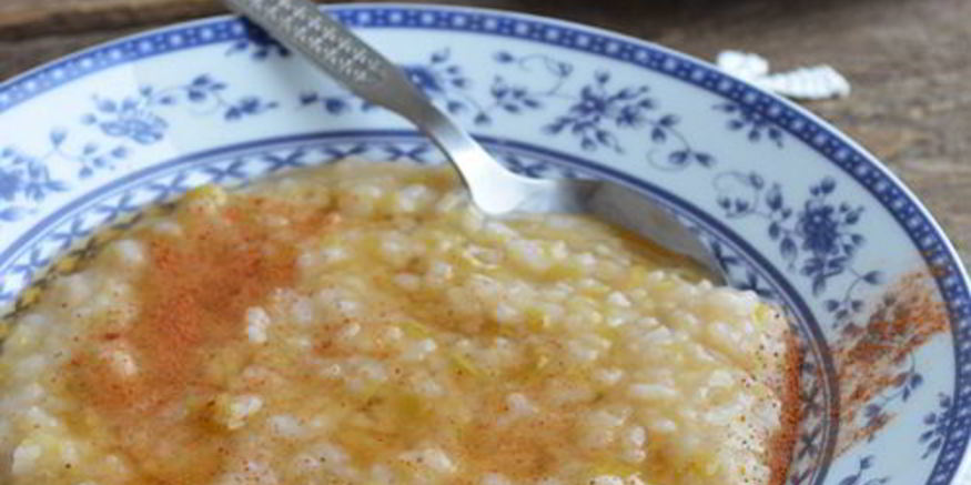 Рецепт рисовой каши с ревенем