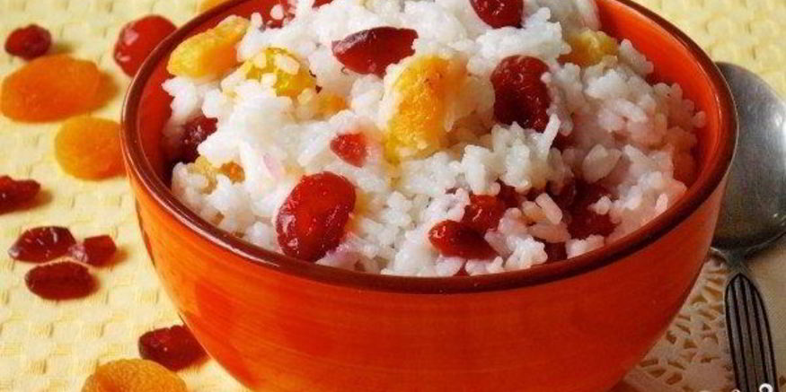Рецепт рисовой каши с сухофруктами