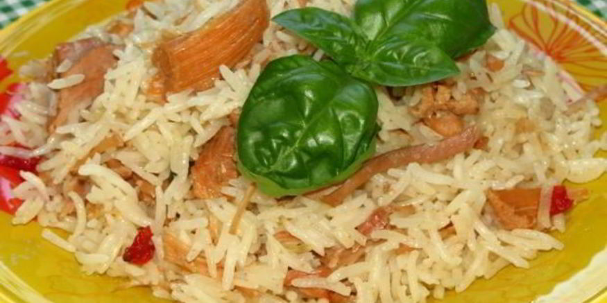 Рецепт рисовой каши с тушенкой