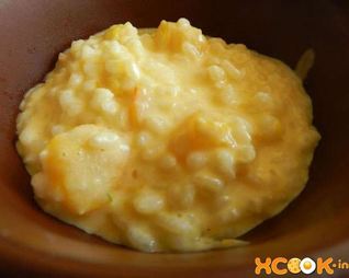 Рисовая каша с тыквой на молоке