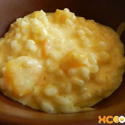 Рисовая каша с тыквой на молоке