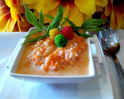 Рисовая каша с тыквой в мультиварке