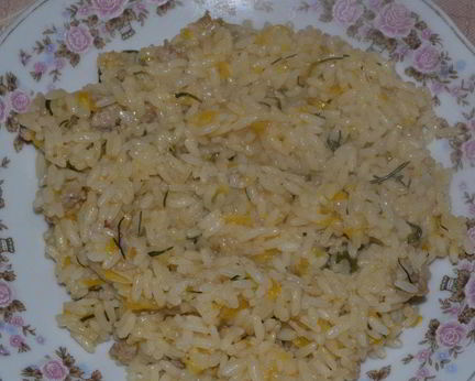 Рисовая каша со свининой