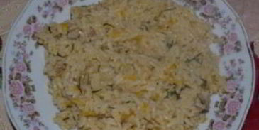 рисовая каша со свининой