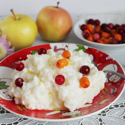Рисовая каша в духовке в горшочке на молоке