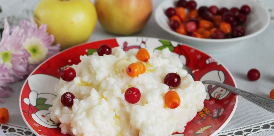 Рецепт рисовой каши в духовке в горшочке на молоке