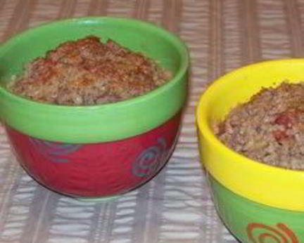 Ячневая каша с фаршем